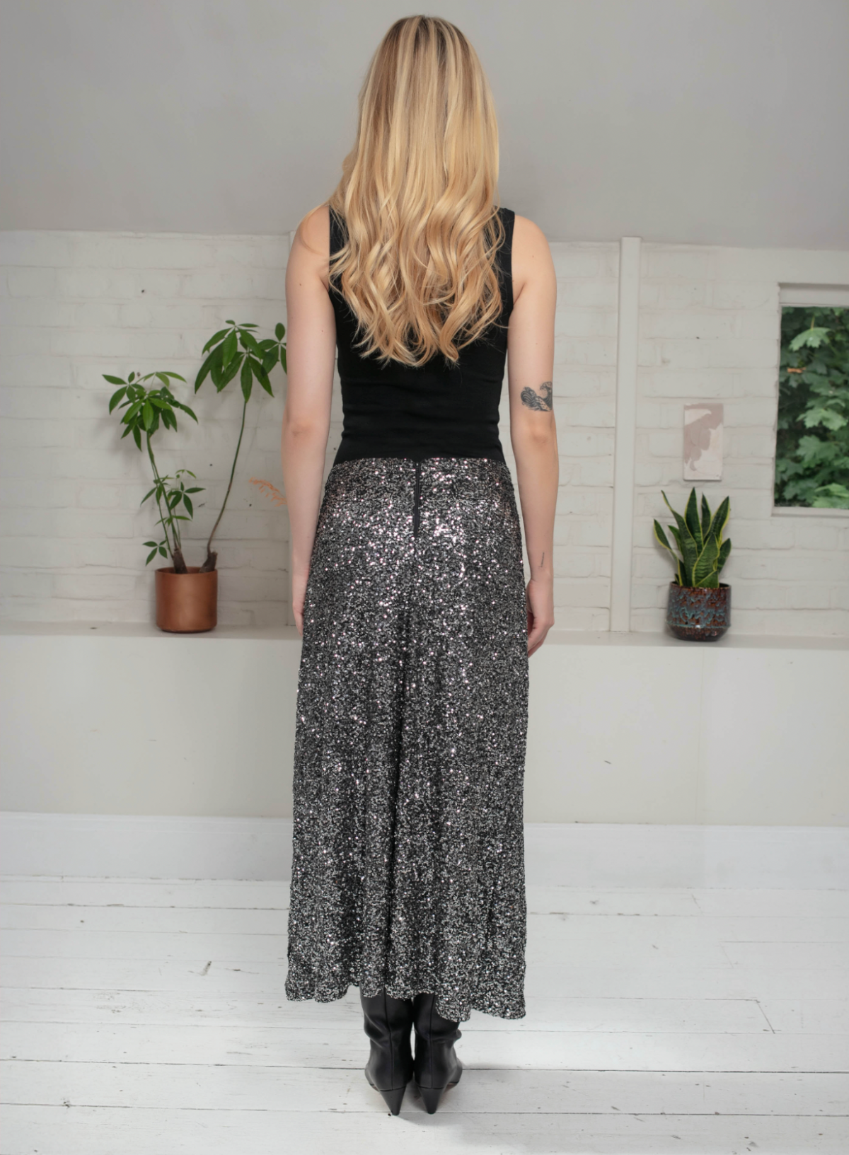 Phillipa Skirt in Gunmetal from Nooki