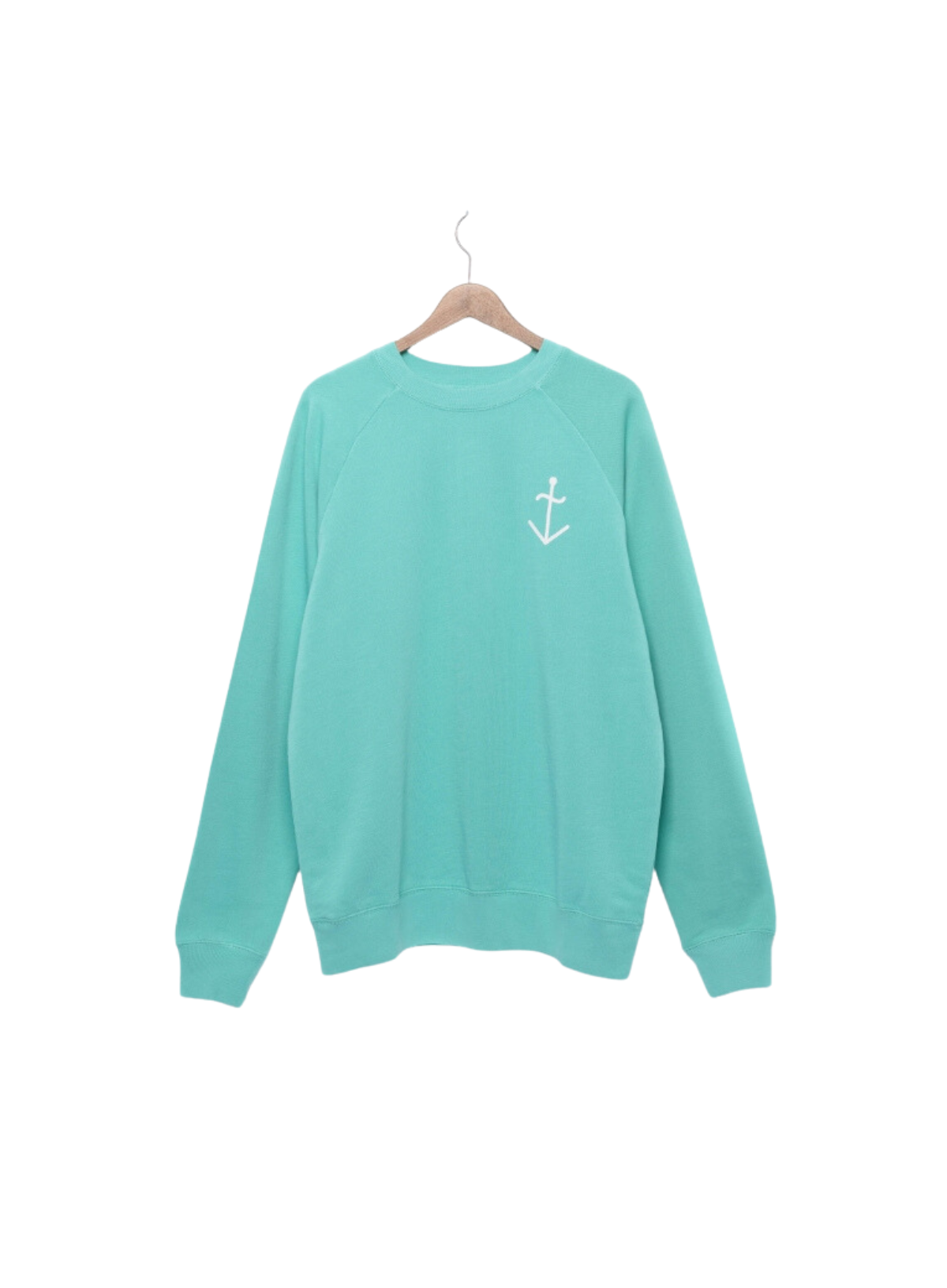 Logo Sweatshirt in Gumdrop Green/Ecru from La Paz