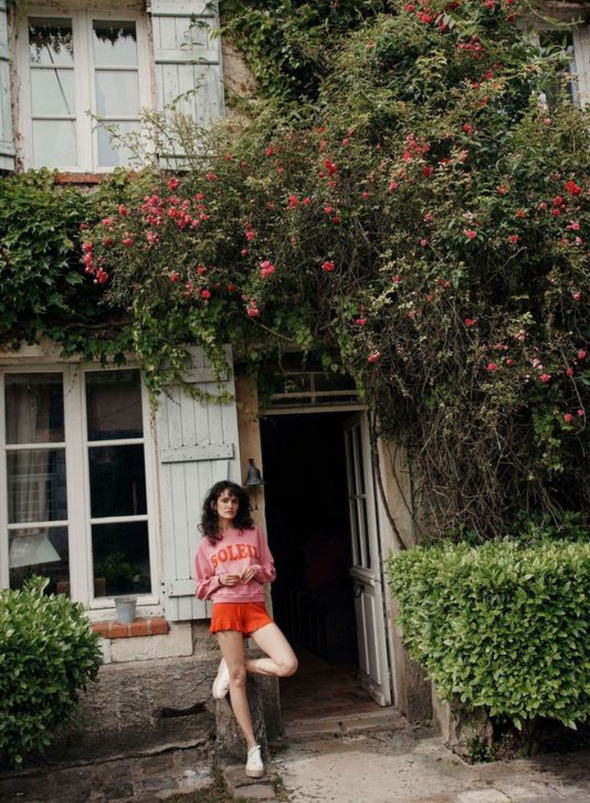 Bahia Soleil Sweatshirt in Pink & Red from Emile & Ida