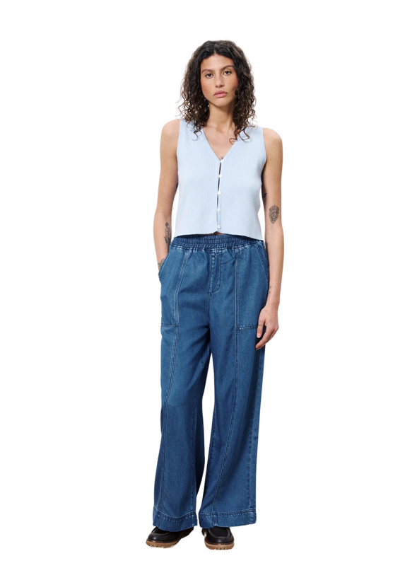 Satine Trousers in Blue Marine from FRNCH