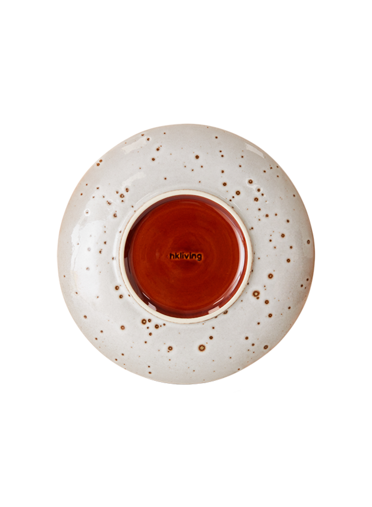 70s Ceramics Dessert Plate in Lychee from HK Living