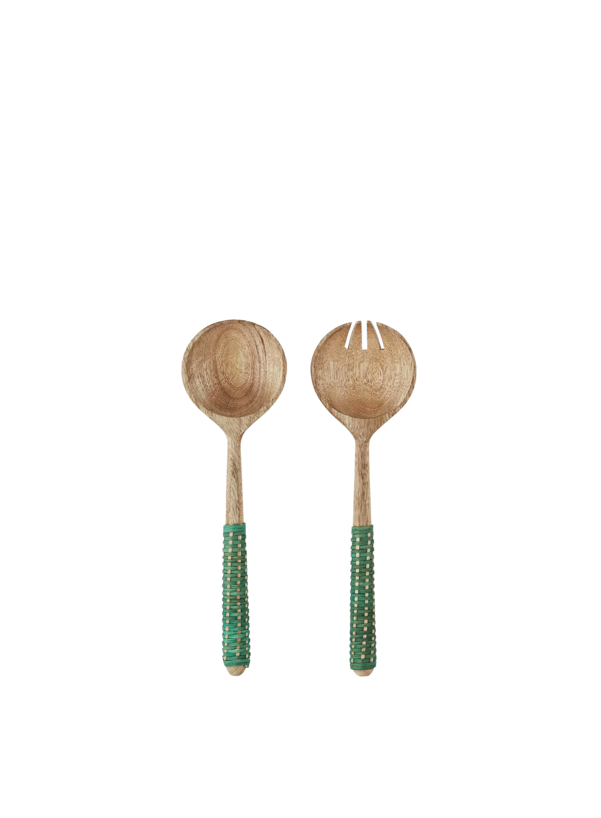 Salad Servers With Green Cane from Madam Stoltz