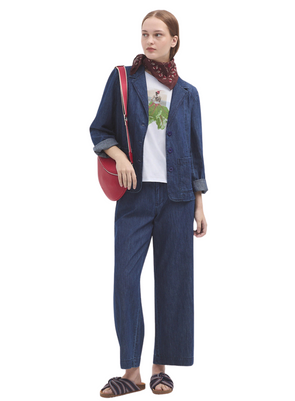 Denim Wide Pants in Dark Denim from Nice Things