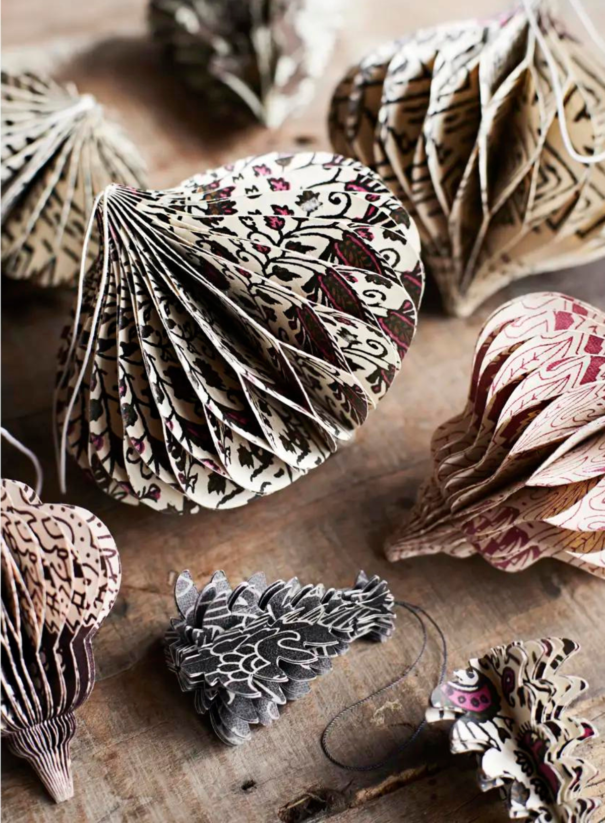 Raspberry Handmade Paper Honeycomb from Madam Stoltz