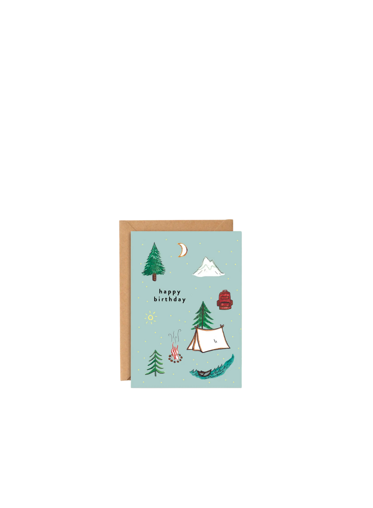 Happy Birthday Camping Card from Charis Raine Illustration