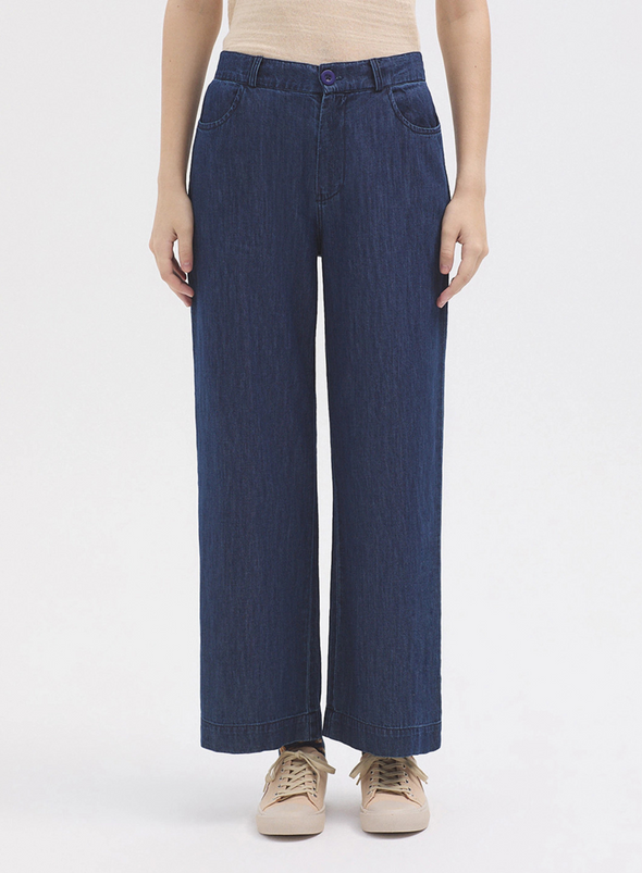 Denim Wide Pants in Dark Denim from Nice Things