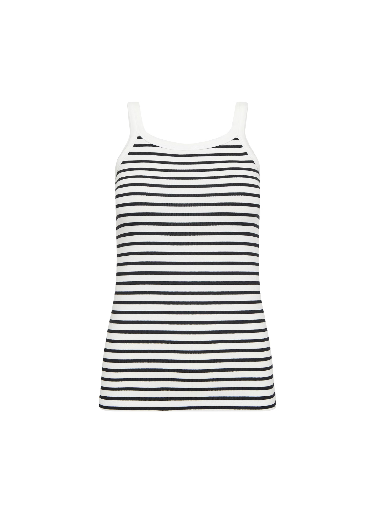 Liddy Tank Top in Chalk/Black Stripe from Kaffe