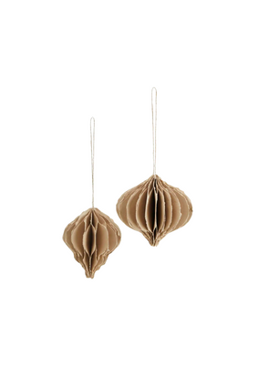 Large Greige Recycled Paper Honeycomb from Madam Stoltz