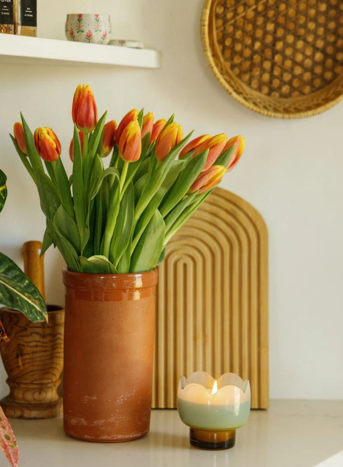 Paddywax Tulip 5.5oz Glass - Wisteria & Willow
