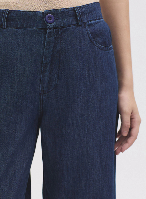 Denim Wide Pants in Dark Denim from Nice Things