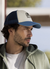 Trucker Cap Woven in Blue from Faguo