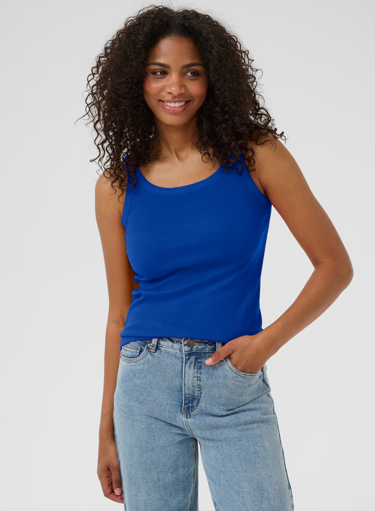 Carna Tank Top in Surf The Web from Kaffe