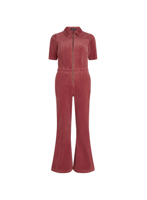 Garbo Flare Jumpsuit Corduroy in Desert Red from King Louie