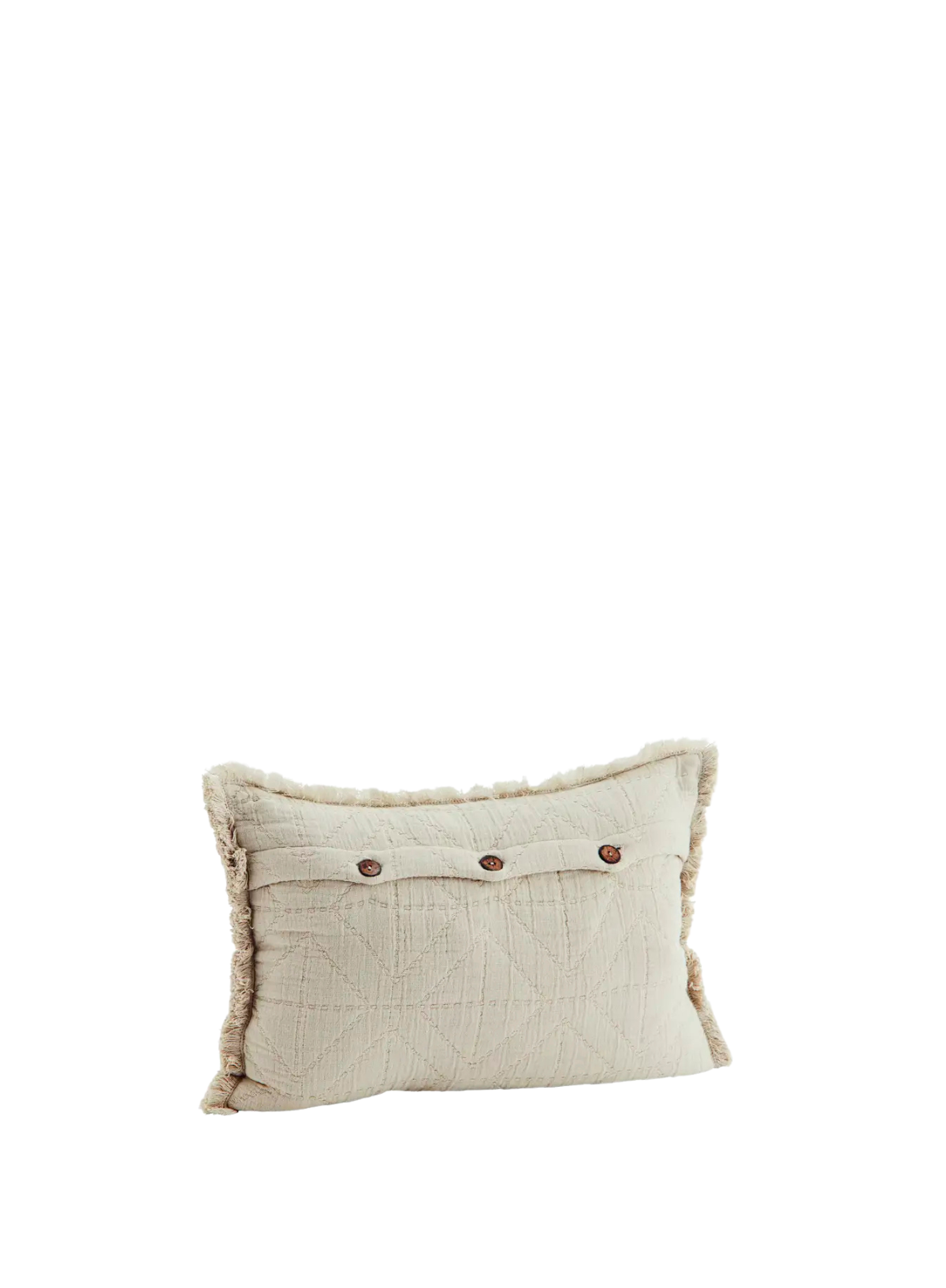 Light Taupe Quilted Cushion 30/50cm