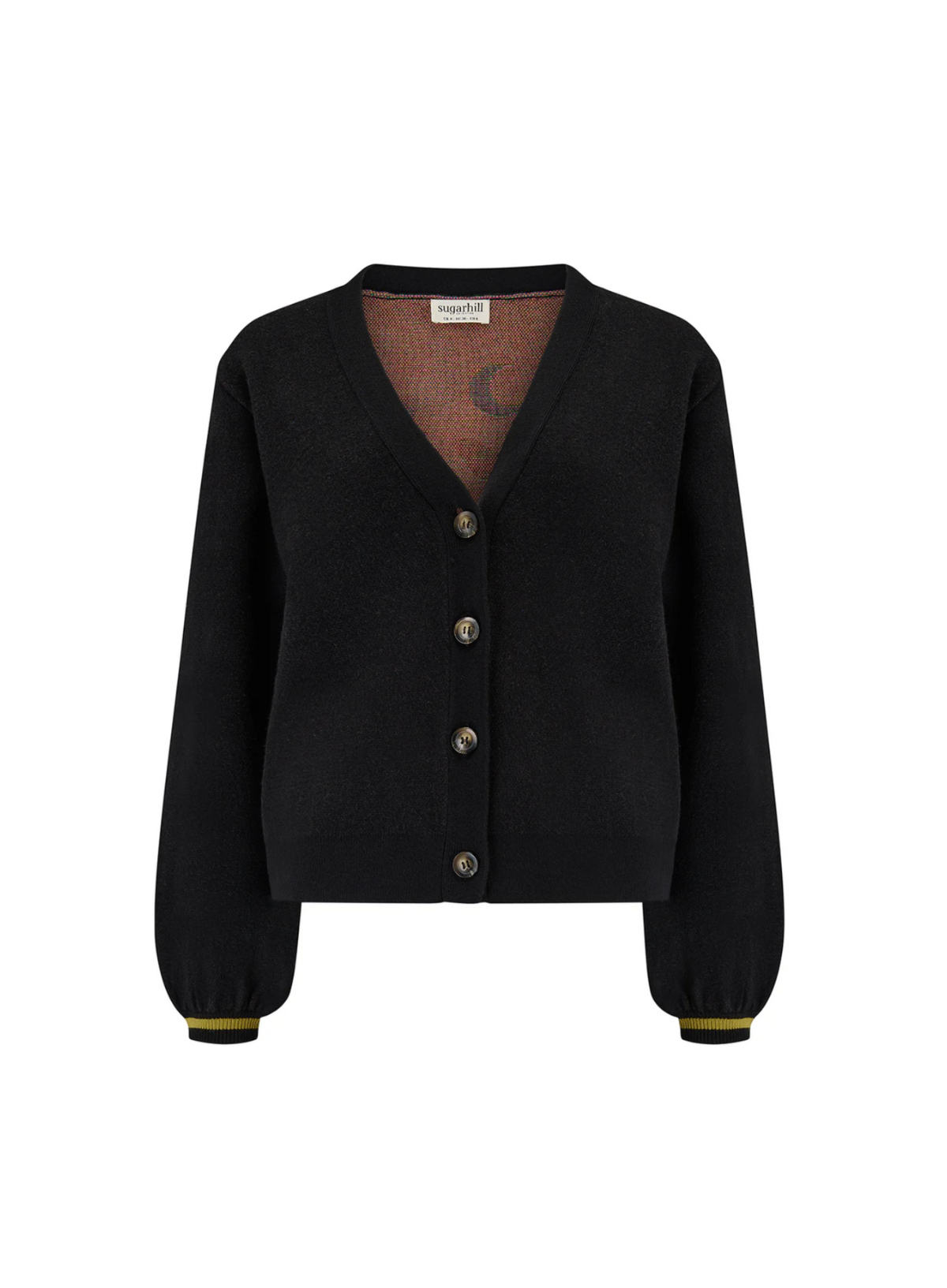 Adrian Cardigan in Black Snake Floral from Sugarhill