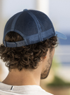 Trucker Cap Woven in Blue from Faguo