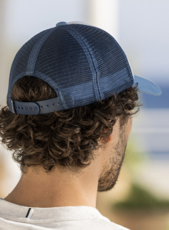 Trucker Cap Woven in Blue from Faguo
