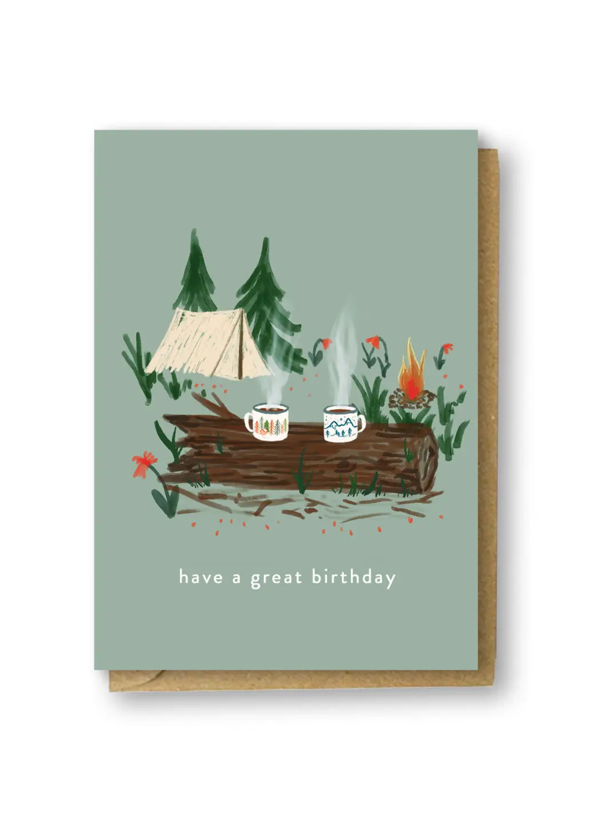 Happy Birthday Campers Card from Charis Raine Illustration
