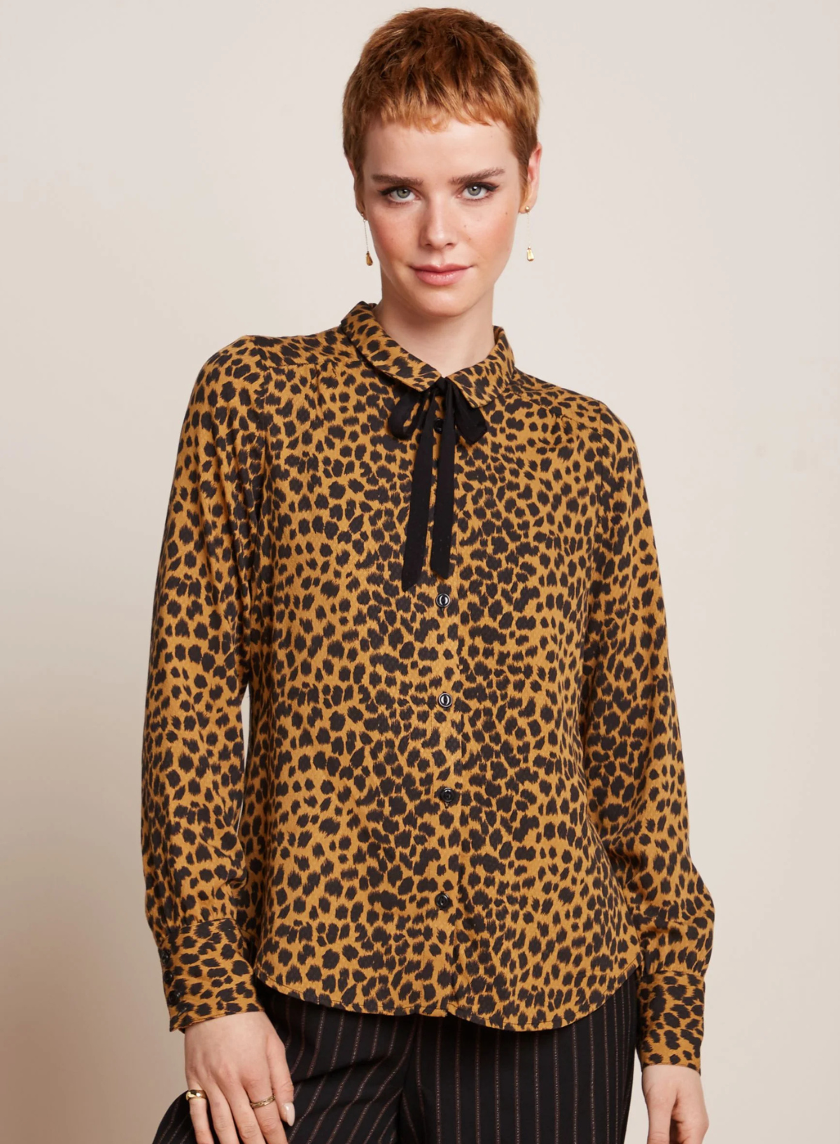 Ella Blouse Tigre in Golden Brown from King Louie