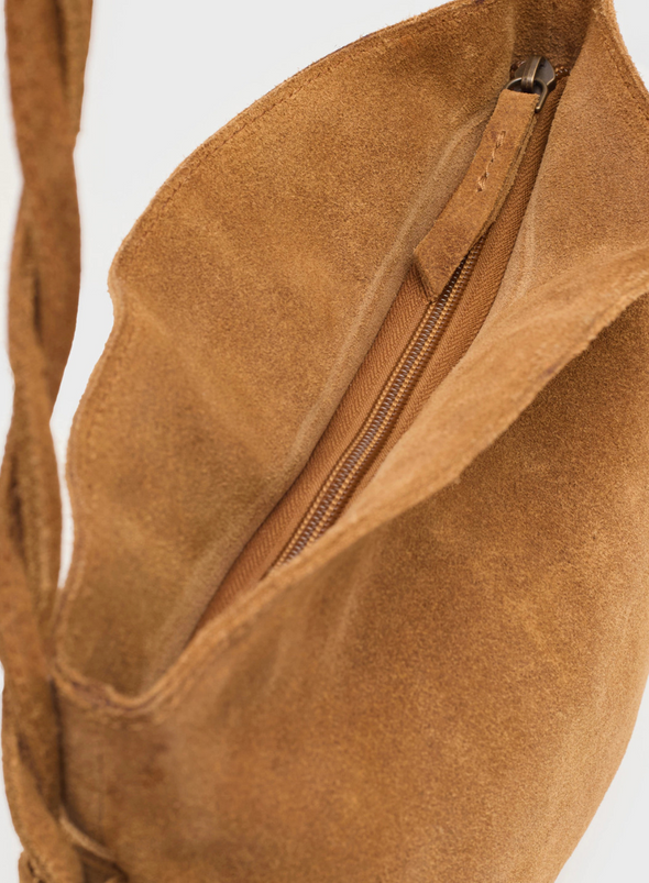 Braided Handle Crossbody Bag in Ochre from Nice Things