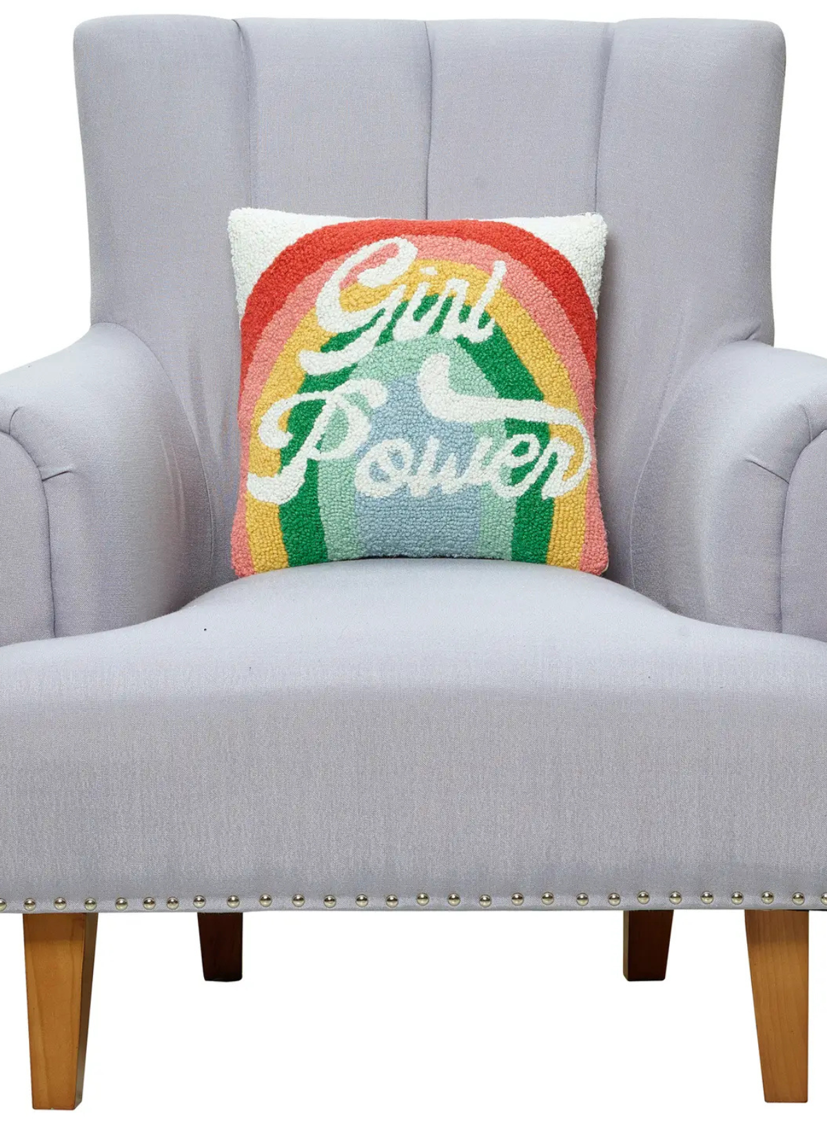 Girl Power Hook Cushion from Peking Handicraft