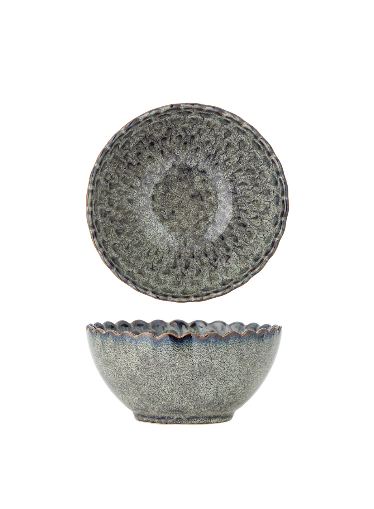 Katrina Grey Stoneware Bowl