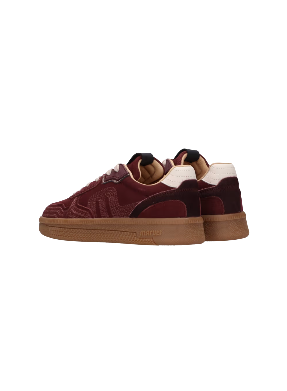 Maruti Yale Embroidery Bordo Trainers in Burgundy