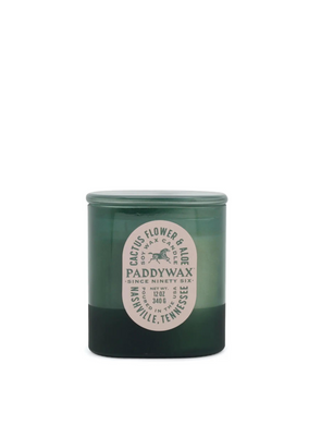 Vista Glass Candle in Cactus Flower & Aloe 12oz from Paddywax