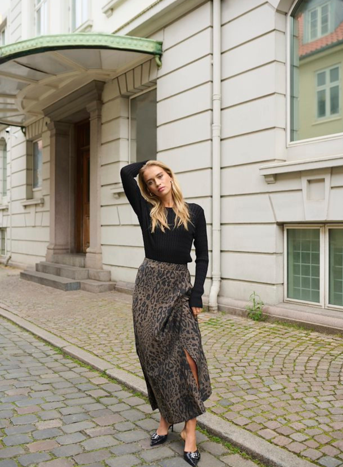 Jemma Skirt in Major Brown/Black from Kaffe