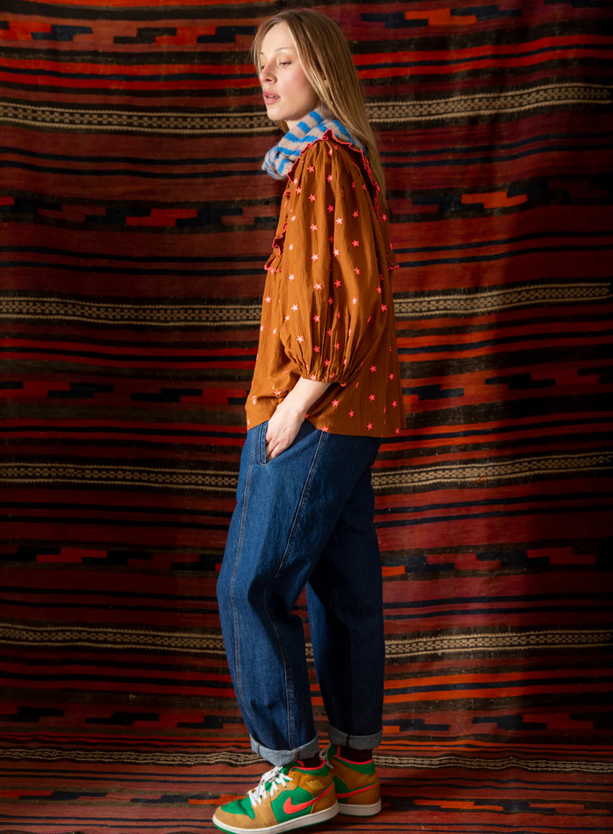 Nova Trousers in Dark Denim from Bonté