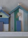 Marine Coloured Beach Huts from Shoeless Joe