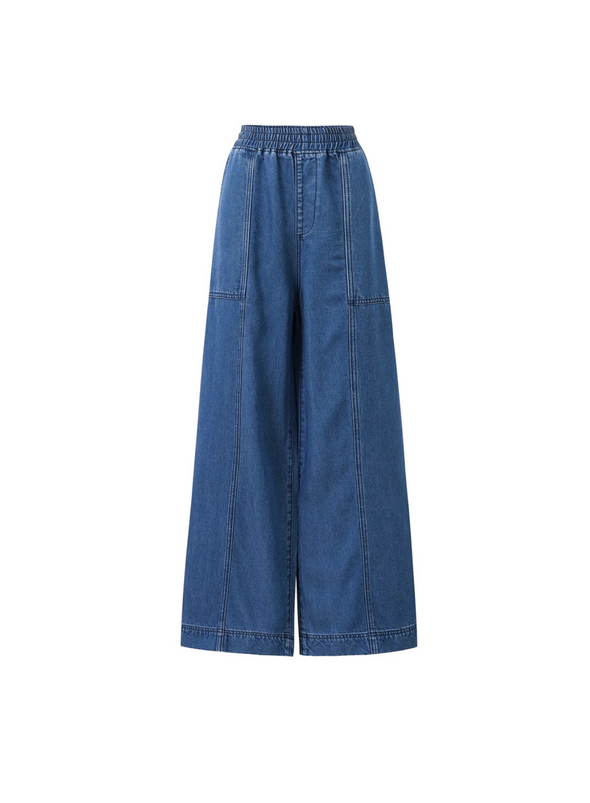 Satine Trousers in Blue Marine from FRNCH