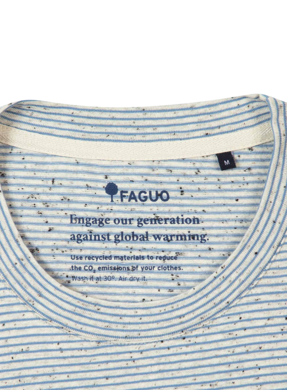 Olonne Cotton T-Shirt in Ecru from Faguo