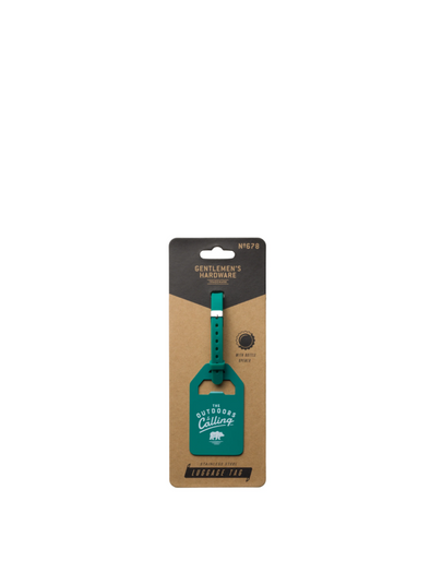 Luggage Tag in Teal from Gentlemen's Hardware