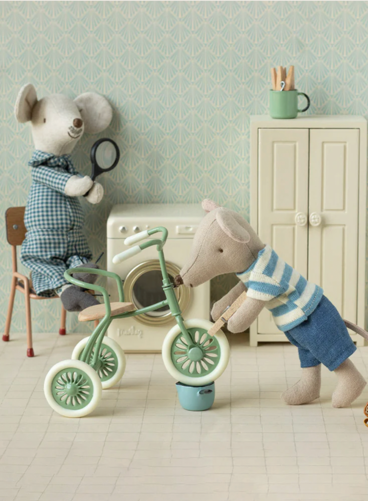 Maileg Tricycle mouse Big Brother- Brown