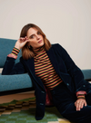 Brooke Blazer Gamine Velvet in Pond Blue from King Louie