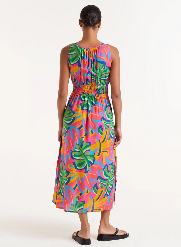 Long Dress in Flower Multi from Compañia Fantastica