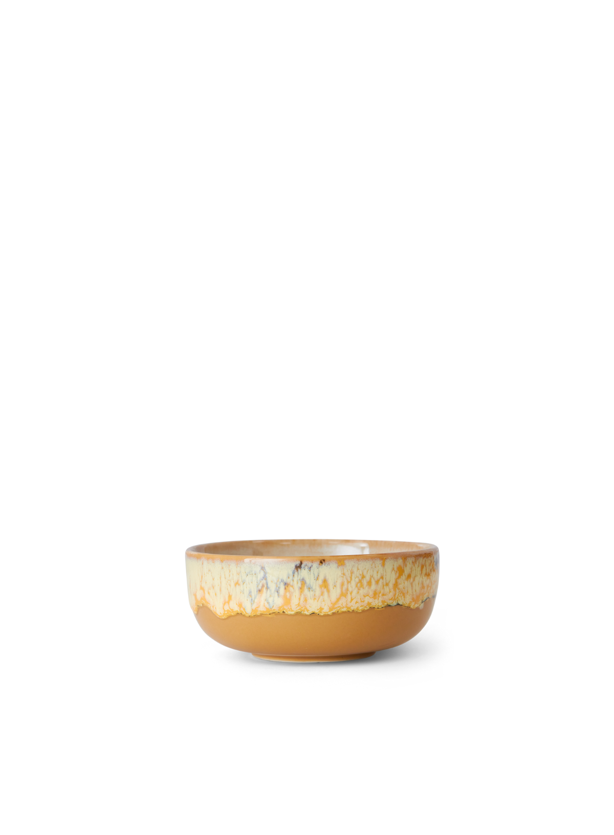 70s Ceramics Tapas Bowl in Ochre from HK Living