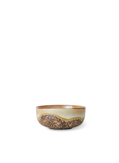 70s Ceramics Tapas Bowl in Beige/Brown from HK Living