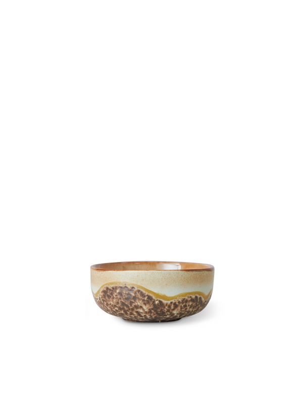 70s Ceramics Tapas Bowl in Beige/Brown from HK Living