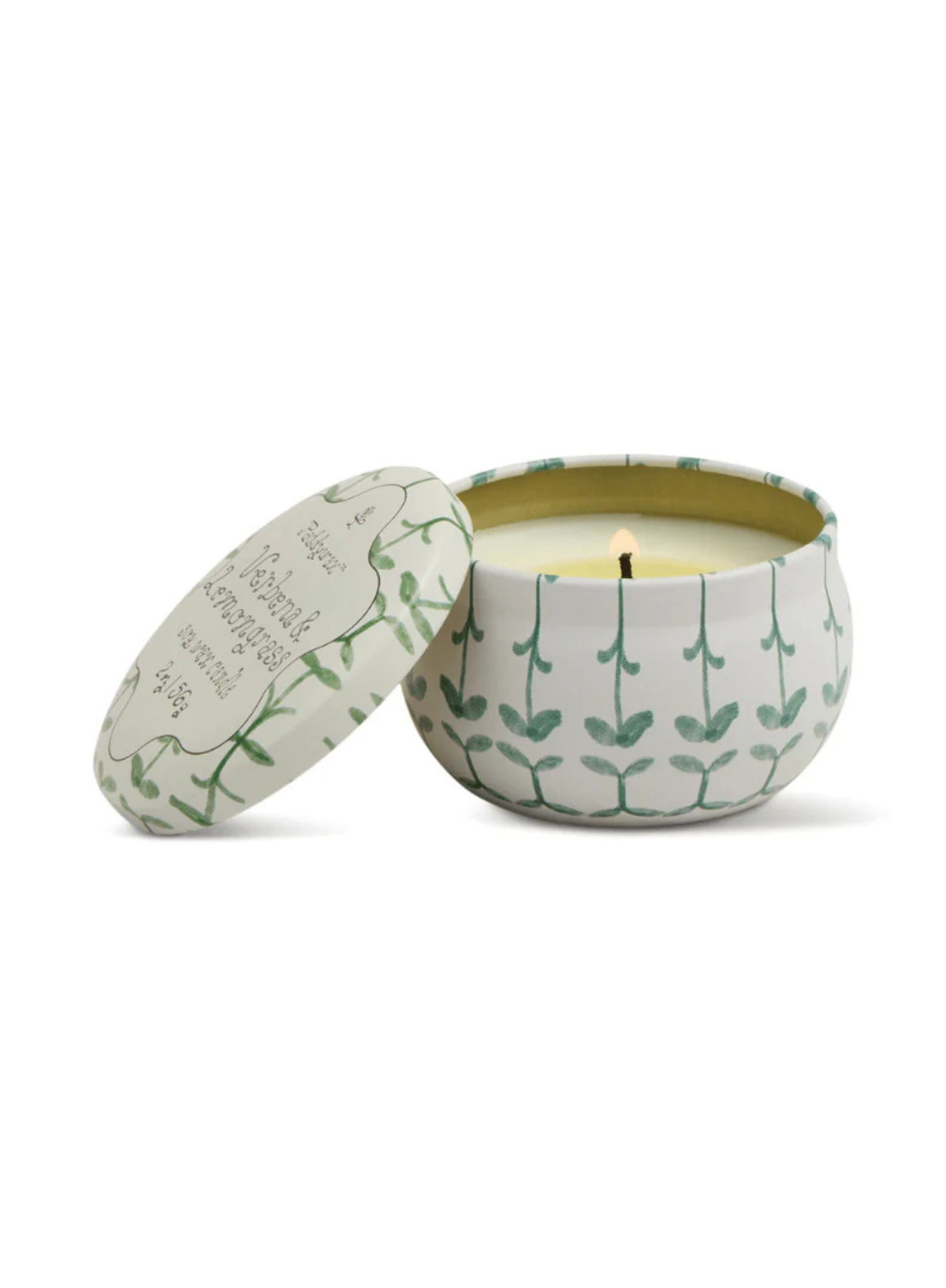 Paddywax Tulip 2oz Printed Tin - Verbena & Lemongrass