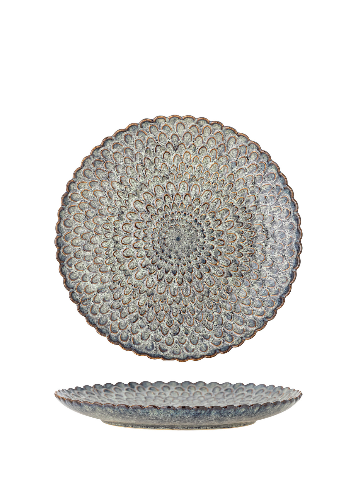 Katrina Grey Stoneware Plate