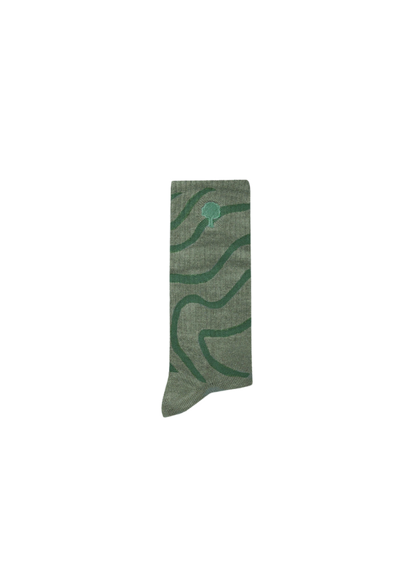 Box of 3 Sport Socks in Patterned Swirls Ecru Mix from Faguo
