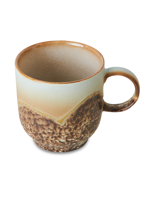 70s Ceramics Cafe Mug in Shell from HK Living