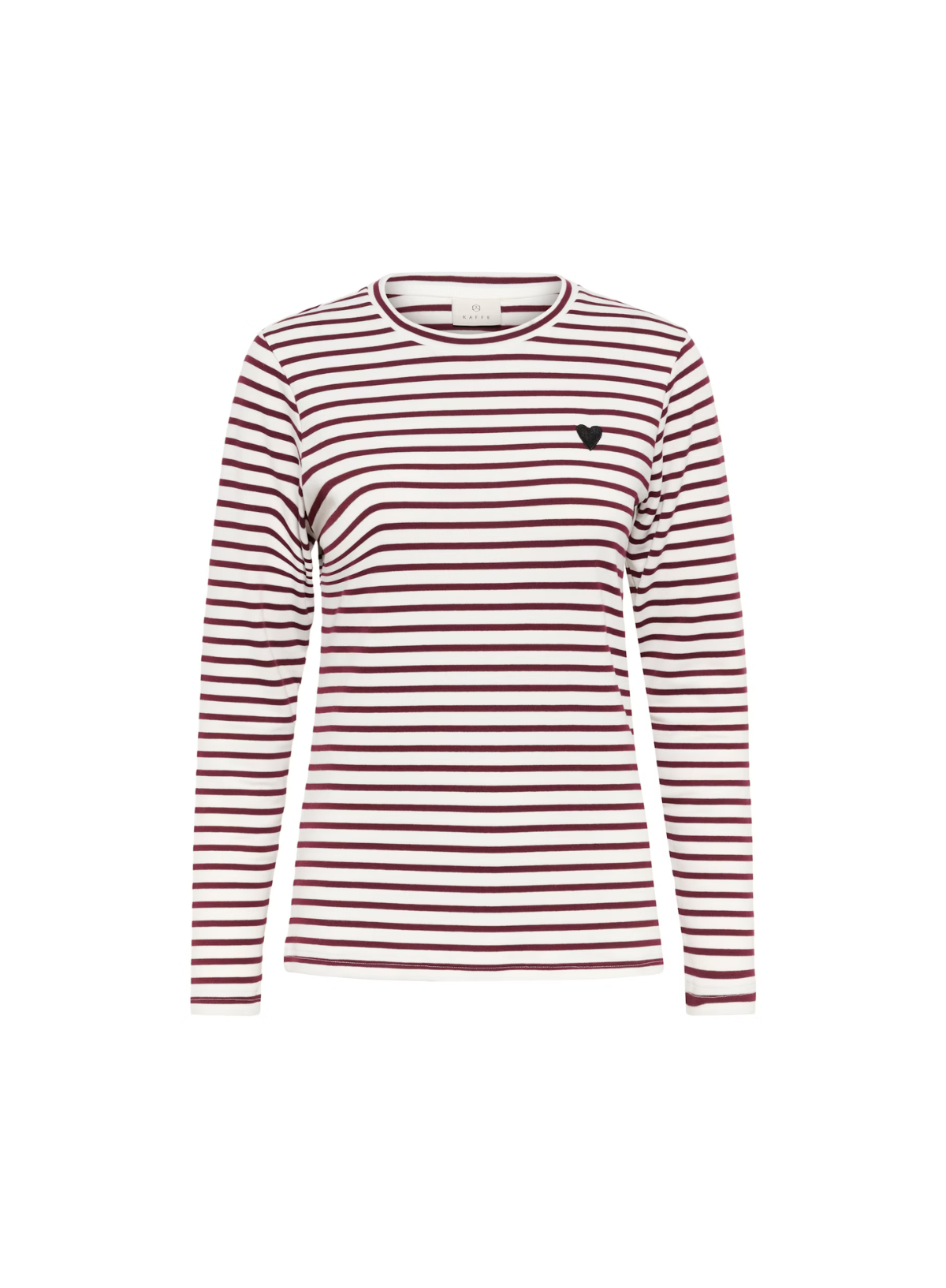 Liddy T-Shirt in Chalk/Windsor Wine from Kaffe