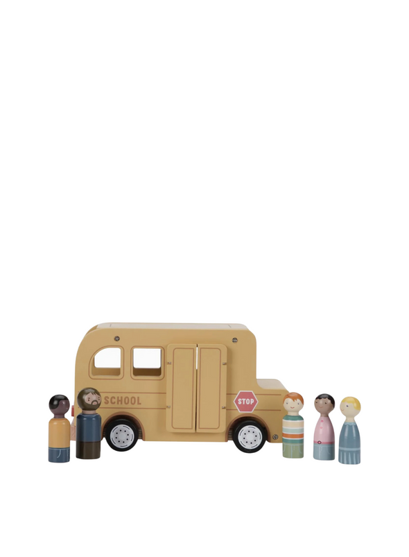 School Bus with Figures from Little Dutch