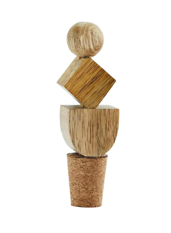 Handmade Wooden Bottle Stopper from Madam Stoltz