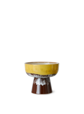 70s Ceramics Tapas Bowl on Base L in Creek from HK Living