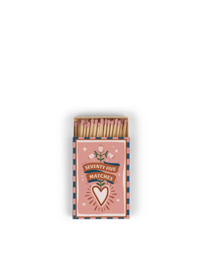 A Dopo Boxed Matches Hearts Pink from Paddywax