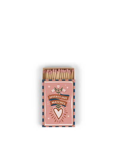 A Dopo Boxed Matches Hearts Pink from Paddywax